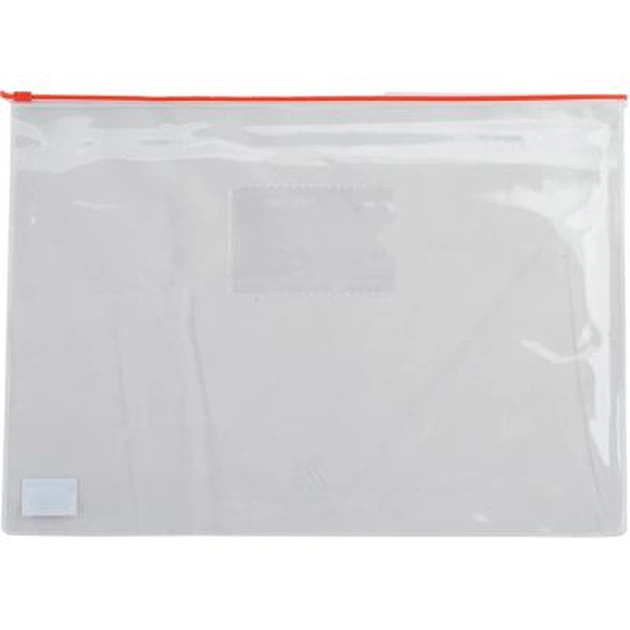 Папка на блискавці Buromax А5, plastic zipper red (BM.3947-05) - зображення 1