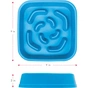Посуд для собак Dexas Силіконова квадратна миска Slow Maze Feeder для повільного годування 1.44 л блакитна (0084297309749) - зменшене зображення 3