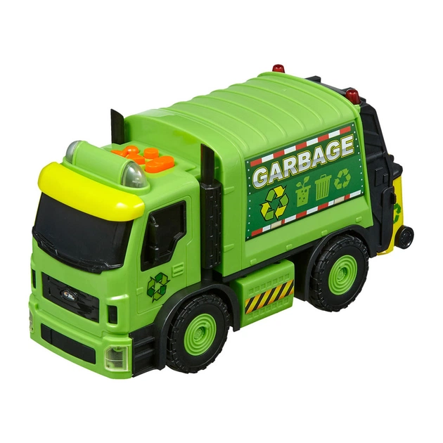 Машина Road Rippers City service fleet Сміттєвоз зелена моторизована (20191) - изображение 1