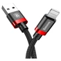 Дата кабель USB 2.0 AM to Lightning 2.0m 1.5A red-black Baseus (CALKLF-C19) - уменьшенное изображение 1