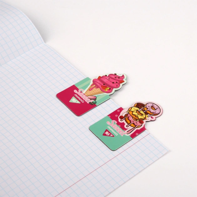 Закладки для книг Yes магнітні Sweet Cream, висікання, 2 шт (708401) - picture 3