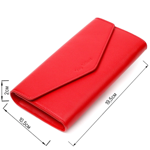 Портмоне Tony Bellucci Из натуральной кожи Красное (21977) - изображение 3