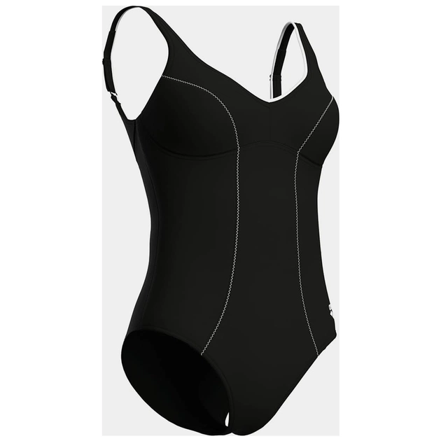 Купальник Arena Clip Back Swimsuit Solid B 010651-510 чорний, білий 46 (3468337746379) - зображення 8