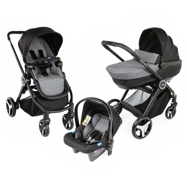 Коляска Chicco 3 в 1 Trio Best Friend+ Comfort Сіра (79420.85) - зображення 1
