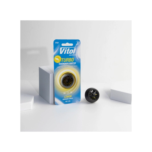 Ароматизатор для автомобіля VITOL Turbo Lemon (VT07) - picture 5