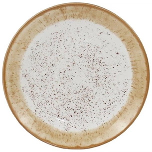 Тарілка Ardesto Siena, 19см, порцеляна, біло-жовтий (AR2919SBG) зображення 1