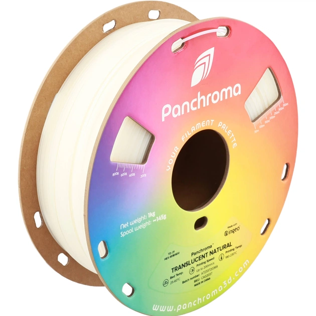 Пластик для 3D-принтера Polymaker PLA PANCHROMA TRANSLUCENT 1,75mm 1kg NATURAL (CA02037) - зображення 1