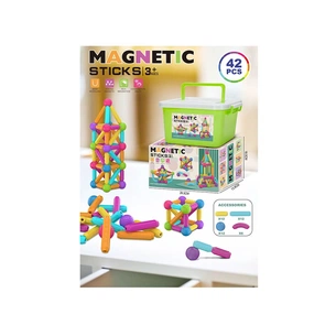 Конструктор A-Toys Magnetic Sticks 42 деталей в валізці (158-22) зображення 1