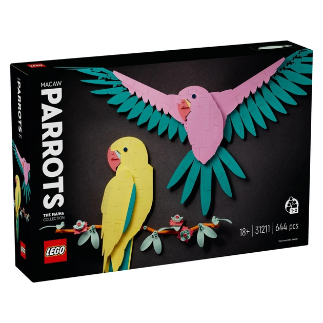 Конструктор LEGO Art Колекція фауни. Папуги Ара 644 деталей (31211) - зображення 1