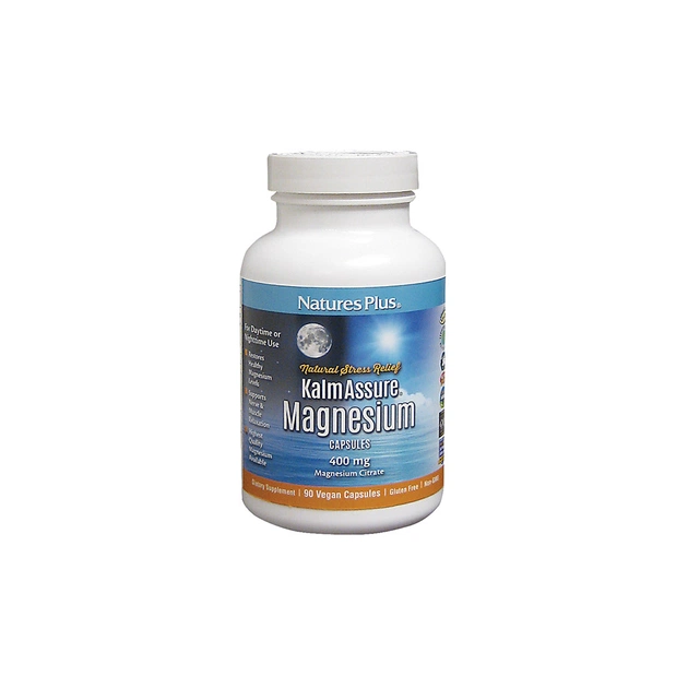 Мінерали Natures Plus Магній 400мг, KalmAssure, 90 гелевих капсул (NAP-33602) - зображення 1