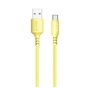 Дата кабель USB 2.0 AM to USB-C 1.0m soft silicone yellow ColorWay (CW-CBUC043-Y) - зменшене зображення 1