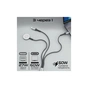 Дата кабель USB-C to Lightning 27W + USB-C 60W + Apple Watch 2.5W 1.5m icharge trio black Promate (icharge-trio.black) - уменьшенное изображение 2