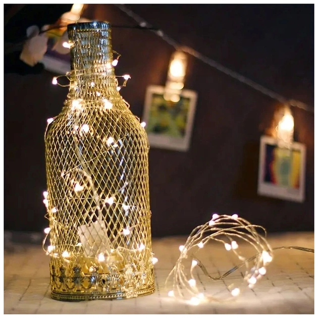 Гірлянда ColorWay Струна LED 50 5 м теплий колір 3 AA Battery (CW-G-50L5NB) - picture 10