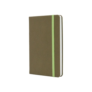 Книга записна Optima А5 MAGIC, тверда обкладинка, гумка, білий блок клітинка, фісташковий (O27102-67) зображення 1