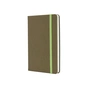 Книга записна Optima А5 MAGIC, тверда обкладинка, гумка, білий блок клітинка, фісташковий (O27102-67) - зменшене зображення 1
