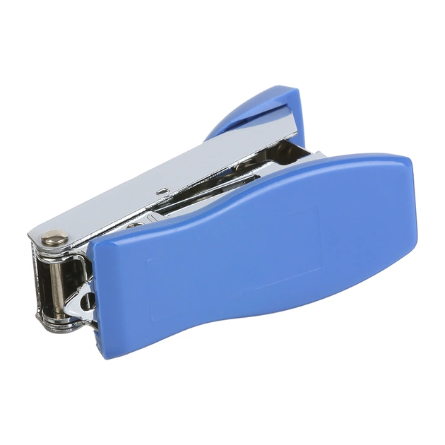 Степлер Buromax металевий МІНІ, 12 аркушів, (скоби №10), 61 х 34 х 25 мм, синій (BM.4151-02) - picture 4