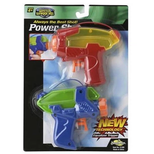 Іграшкова зброя BuzzBeeToys Power Shot Blaster, червоний з жовтим та синій з зеленим (31200-2) зображення 1