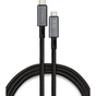 Дата кабель USB-C to USB-C 0.8m USB4 240W 40GBps 8K60Hz Nylon Vinga (VCPDCU4) - зменшене зображення 1