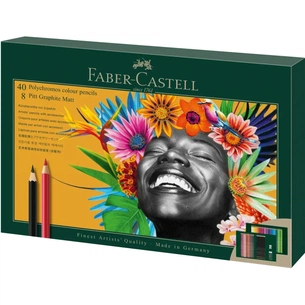Олівці кольорові Faber-Castell POLYCHROMOS 40 кольорів з аксесуарами, 210054 (32670) зображення 1