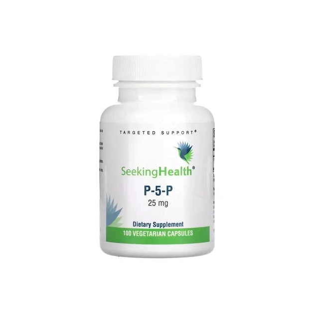 Вітамін Seeking Health P-5-P (піридоксальфосфат), 25 мг, P-5-P, 100 вегетаріанських кап (SKH-52099) - изображение 1