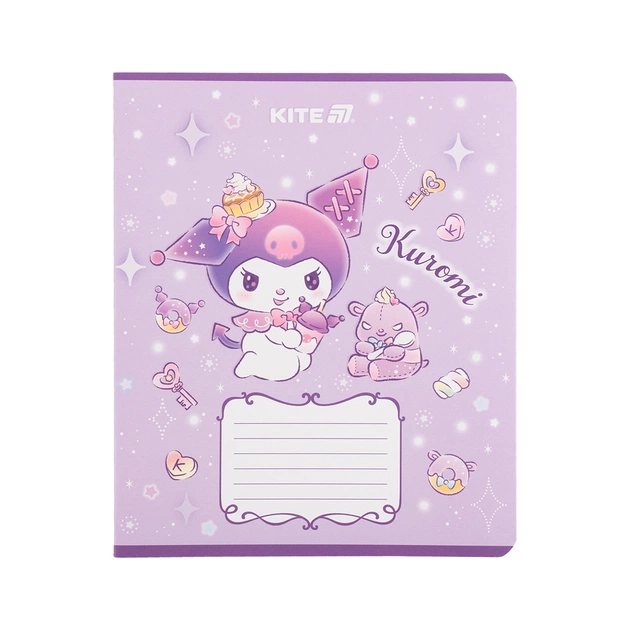 Зошит Kite Kuromi, 12 аркушів, клітинка (HK25-232-3) - зображення 6