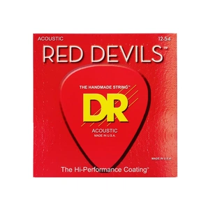 Струни для гітари DR Strings RED DEVILS Acoustic - Light (12-54) (RDA-12) зображення 1