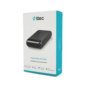 Батарея універсальна Ttec 20000mAh, Output 2*USB + Type-C, 20W, Black (2BB186S) зображення 1