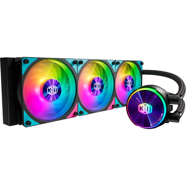Система рідинного охолодження CoolerMaster MasterLiquid PL360 Flux 30th Anniversary Edition (MLY-D36M-A23PZ-30) - зображення 1