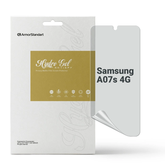 Плівка захисна Armorstandart Anti-spy hydrogel Samsung A07s 4G (ARM93776) - зображення 1
