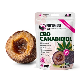 Ласощі для собак LK Baits Pet Nutrigo CBD S-M для середніх порід з конопляною олією (Ø 20 мм) 170 г (7777032) picture 1