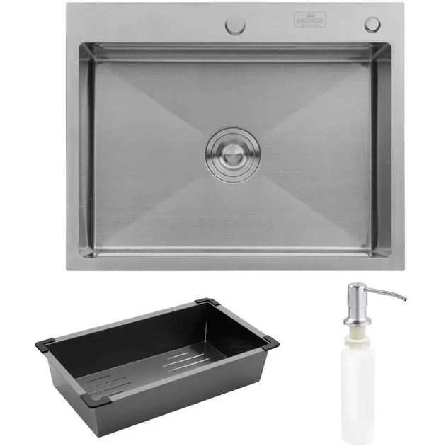 Мийка кухонна Kroner KRPGeburstet-6350HM (CV031452) - picture 1