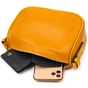 Сумка Vintage На плече крос-боді з натуральної шкіри Жовта (22100) - зменшене зображення 8