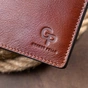 Портмоне Grande Pelle У гладкій шкірі Коричневе (11308) - уменьшенное изображение 11