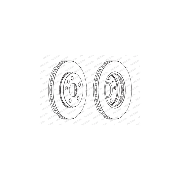 Тормозной диск FERODO DDF1721C - изображение 1