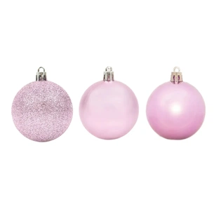 Ялинкова іграшка House Of Seasons H&S 30 шт 6 см Бузковий (8720362101673) picture 1