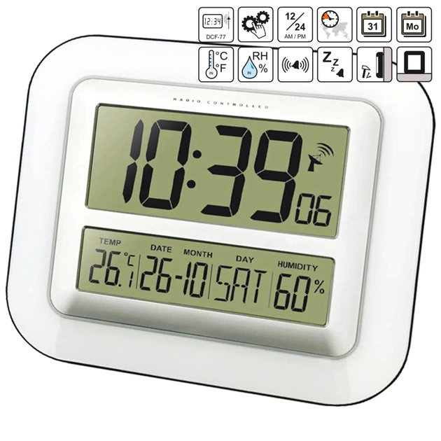 Настільний годинник Technoline Silver (WS8006) (DAS301789) - picture 4