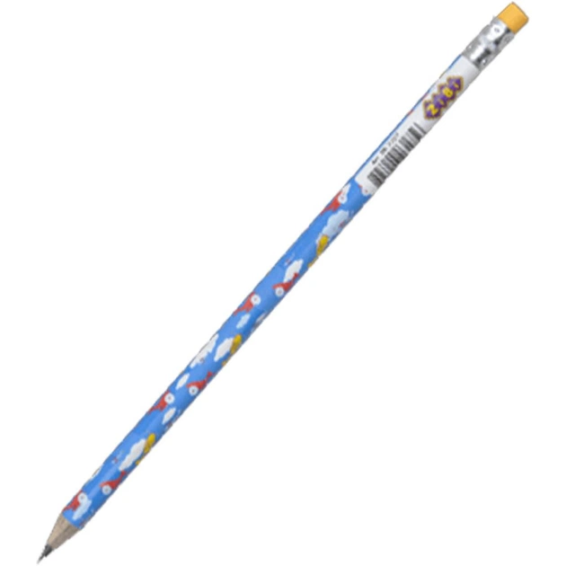 Олівець графітний ZiBi TRANSPORT, HB, with eraser, tube (ZB.2306) - изображение 1