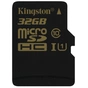 Карта пам'яті Kingston 32Gb MicroSD class 10 UHS-I (SDCA10/32GBSP) - зменшене зображення 1
