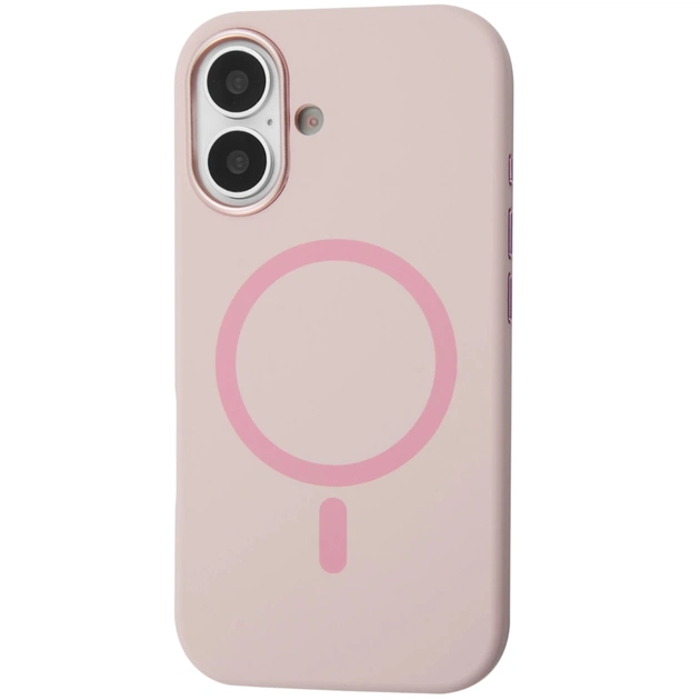 Чохол до мобільного телефона BeCover FIBRA Silicone OmniMag Apple iPhone 16 Light Pink (716229) - зображення 1