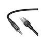Кабель мультимедійний Lightning to 3.5mm M 1.0m Black HOCO (6942007612524) - зменшене зображення 2