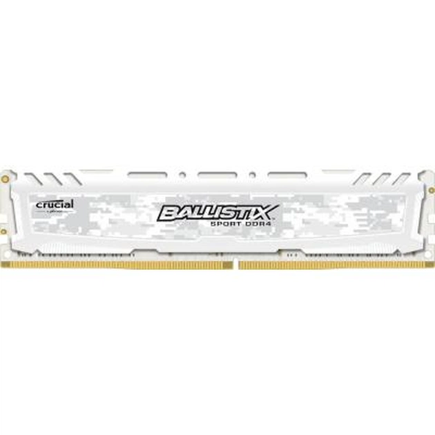 Модуль пам'яті для комп'ютера DDR4 16GB 2400 MHz Ballistix Sport LT White Micron (BLS16G4D240FSC) - зображення 1