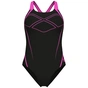 Купальник Arena Graphic Swimsuit Swim Pro Back 009024-590 чорний, рожевий 44 (3468337554073) - уменьшенное изображение 6
