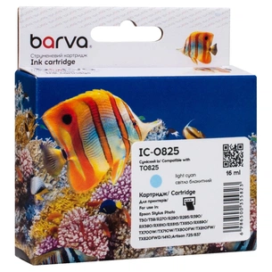 Картридж Barva Epson T0815/T0825 XL (C13T11154A10/C13T11254A10) 410ст, light cyan (IC-0825) зображення 1