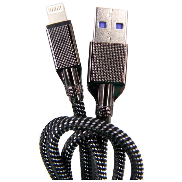 Дата кабель USB 3.0 AM to Lightning 1.0m 4A black Dengos (NTK-L-KPR-USB3-BLACK) - изображение 1