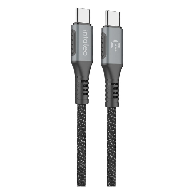 Дата кабель USB-C to USB-C 2.0m CBGPD60WTT2 60W grey Intaleo (1283126518102) - изображение 1