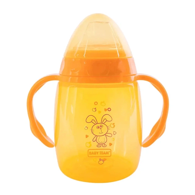 Поїльник-непроливайка Baby Team З силіконовим спаутом і ручками 250 мл (4824428050043) - picture 1