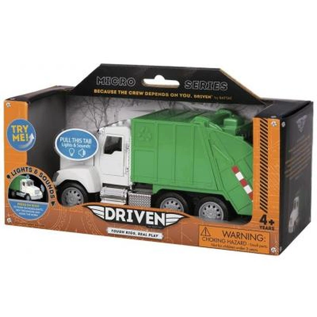 Спецтехніка Driven MINI – МУСОРОВОЗ (свет, звук) от 3 до 5 лет (WH1010Z) - picture 4