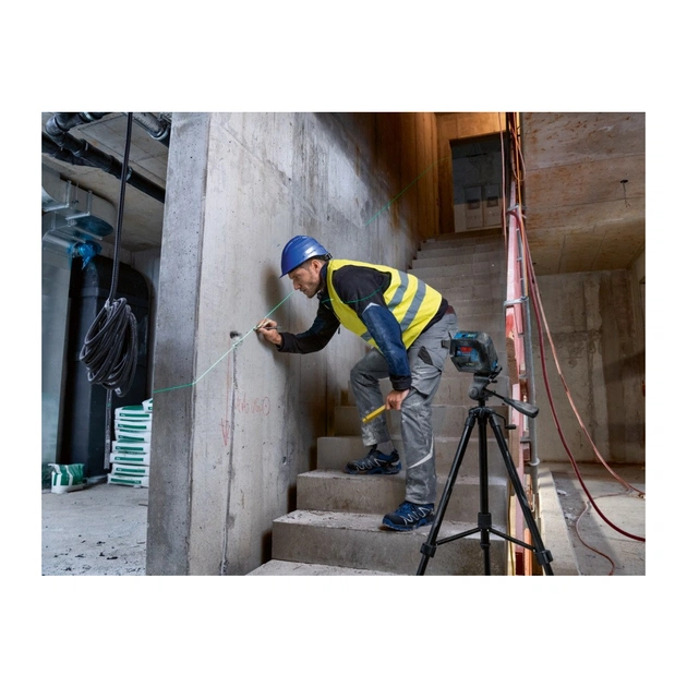 Лазерний нівелір Bosch Professional GCL 2-50 G, до 15 м, з тримачем RM 10, затиском DK 10, мішенню, кейс (0.601.066.M02) - зображення 5