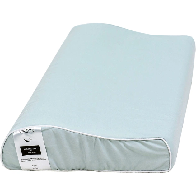Подушка MirSon ортопедична 6114 Delicate satin Skyline Kiddy Boy 50х29х5/8 (2200003262681) - зображення 1