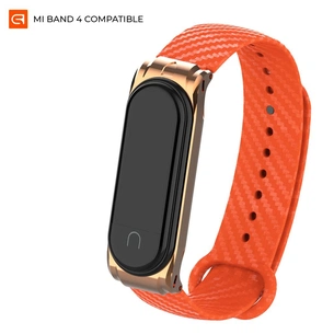 Ремінець до фітнес браслета Armorstandart Carbon Silicone Series для Xiaomi Mi Band 4/3 Flame (ARM55196) зображення 1
